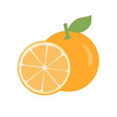 Vector orange flat icon