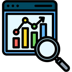 Web Traffic Analysis Icon