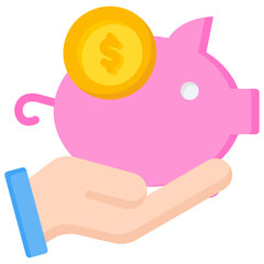 Fototapeta premium Piggy Bank Icon
