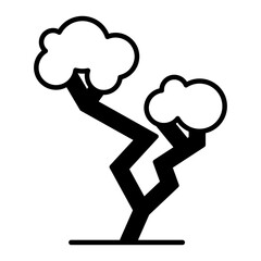 Tree icon. black fill icon