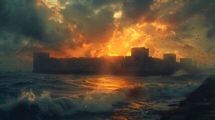 Celebrate Independence Day with 8K resolution photomanipulations of Fort Sumter, capturing the historic spirit in vivid detail.