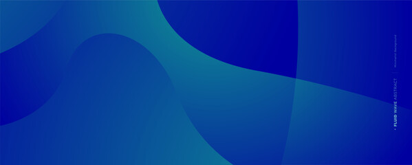 3D blue and green geometric fluid abstract background. Minimalist modern graphic design element cutout style concept for banner, card, or brochure cover