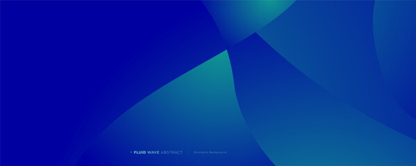 3D blue and green geometric fluid abstract background. Minimalist modern graphic design element cutout style concept for banner, card, or brochure cover