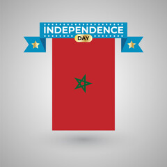 Morocco Independence Day Flag Banner