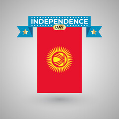 Kyrgyzstan Independence Day Flag Banner