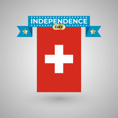 Switzerland Independence Day Flag Banner