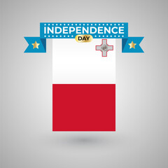 Malta Independence Day Flag Banner