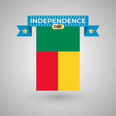 Benin Independence Day Flag Banner