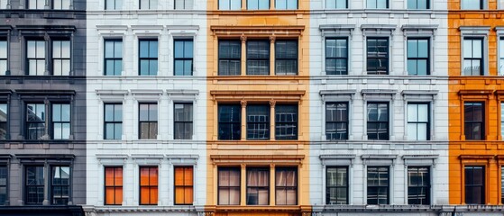 apartment building's historic exterior boasts elegant windows that whisper tales of the city's past