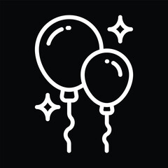 Two Balloons with Confetti