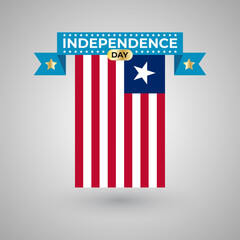 Liberia Independence Day Flag Banner
