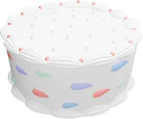 흰색 홀 케이크