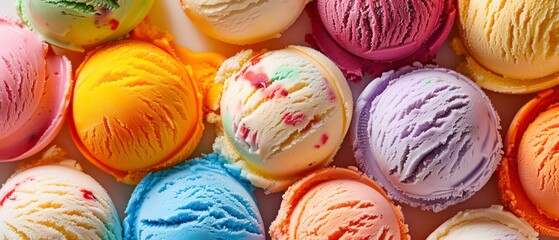 ice cream, a classic frozen dessert loved for its creamy texture and fruity taste