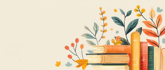 Books neatly arranged on shelves against a wooden wall, enhancing the room's ambiance with knowledge and classic charm