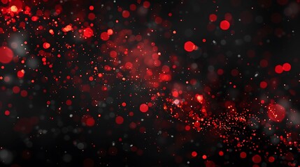 Dark Grainy Gradient Background with Red Spots on Black