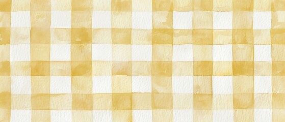 textile with a yellow and white checkered design, offering a seamless pattern that adds color and texture to tablecloths, wallpapers, and fabric creations