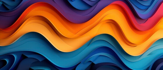 abstract vector design featuring colorful waves and textures, ideal for artistic illustrations, vibrant wallpapers, and dynamic banner backgrounds