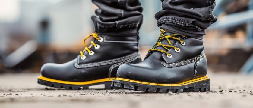 Boots designed for outdoor labor, ensuring comfort and safety while navigating various conditions such as water and challenging terrain