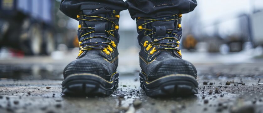 Boots designed for outdoor labor, ensuring comfort and safety while navigating various conditions such as water and challenging terrain
