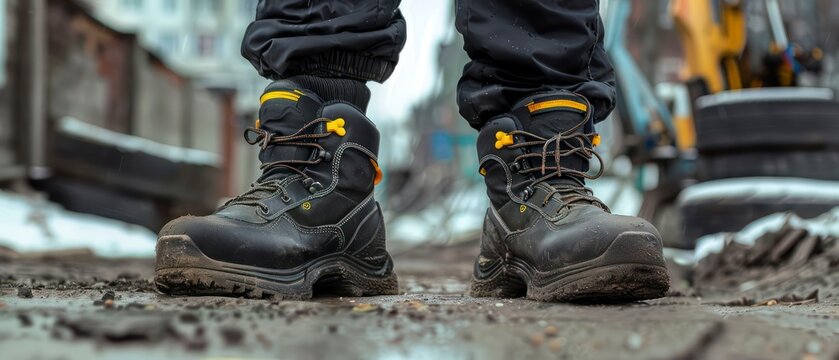 Boots designed for outdoor labor, ensuring comfort and safety while navigating various conditions such as water and challenging terrain
