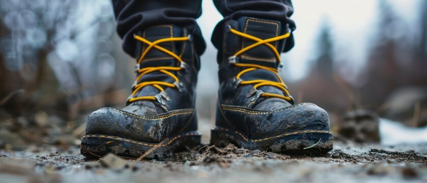 Boots designed for outdoor labor, ensuring comfort and safety while navigating various conditions such as water and challenging terrain