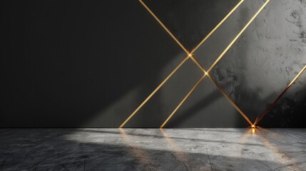 luxury gold black empty room background