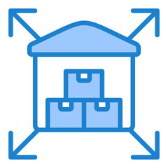 Obraz premium Bulk Storage Icon