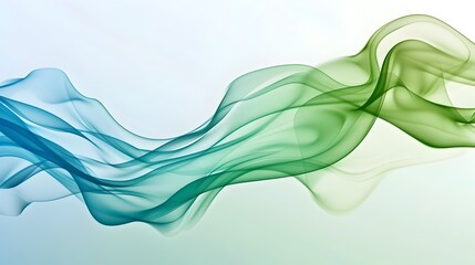 Fluid Gradient Composition - Ethereal Swirling Waves of Color and Light