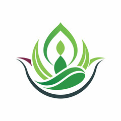 eco friendly logo, Spa Center 2d logo icon, Spa vector illustration, silhouette, logo, eps File, Spa Center design, Creative Logo Icon white Background png