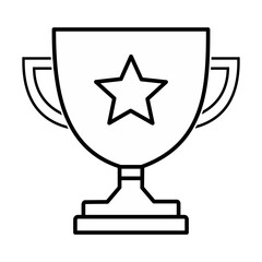 trophy icon in trendy flat style, trophy line icon vector images