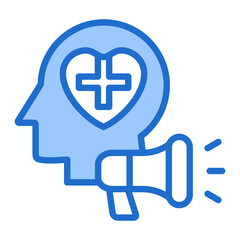 Obraz premium Mental Health Campaigns Icon