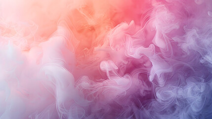 Fototapeta premium Abstract Colorful Smoke Background with Pink, Purple, and Orange Hues in a Dreamy and Ethereal Atmosphere