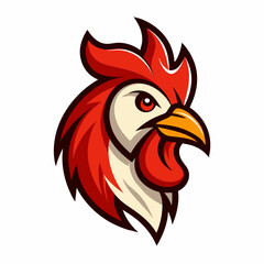 head of rooster, rooster head logo vector illustration, silhouette, logo, eps File, Hen silhouette, chicken isolated on white, Creative Logo Icon white Background png