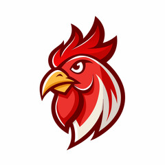 head of rooster, rooster head logo vector illustration, silhouette, logo, eps File, Hen silhouette, chicken isolated on white, Creative Logo Icon white Background png