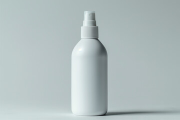 Clean White 3D Spray Bottle Mockup