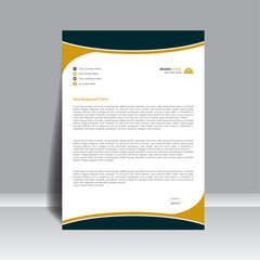 Creative letterhead minimal design template, for your project, vector design.