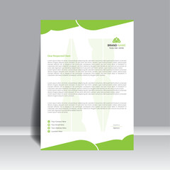 Unique creative professional letterhead template, for your project, vector design.