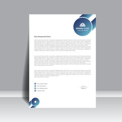 Simple and clean design professional letterhead template, for your project, vector design.