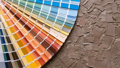 color palette of paints swatches