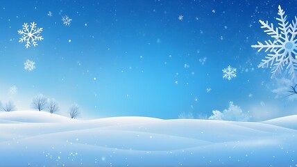 Naklejka premium winter background of snow and frost with landscape of forest, abstract background illustration