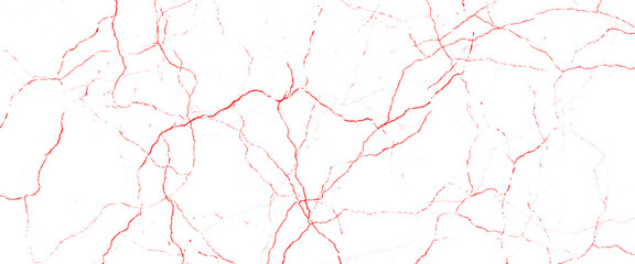 Vector marble pattern with red cracks Transparent texture.