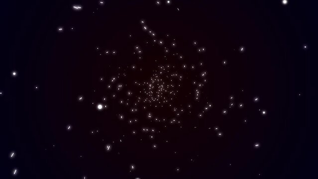 abstract hyper-speed neon light background. Retro blue neon hyper warp. Sci-fi speed of light in galaxy. Time travel hyper jump