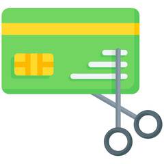 Credit Card Scissors Icon