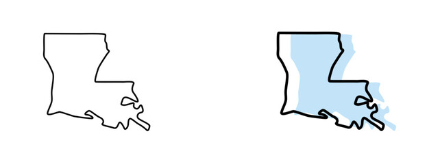 louisiana map, louisiana vector, louisiana outline, louisiana