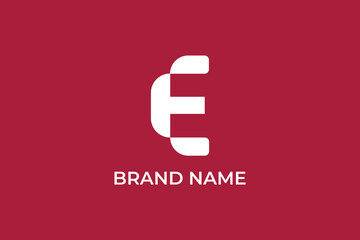 Initials E logo design. Initial Letter Logo. Innovative high tech logo template,  letters E logo design inspiration, Letter E Construction Architecture Building Logo