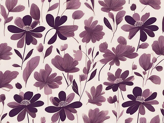 abstract childish Cute Gender neutral floral flower Simple purple