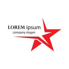 Obraz premium successful victory star logo design