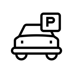 car parking area icon