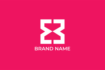Obraz premium initial letter EE sandglass infinity loop modern abstract elegant trendy business logo, letter EE arrow icon tech company logo