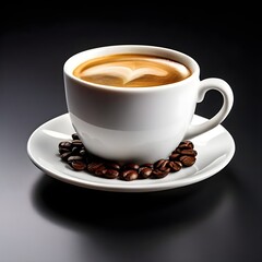 Obraz premium cup of coffee isolated on background